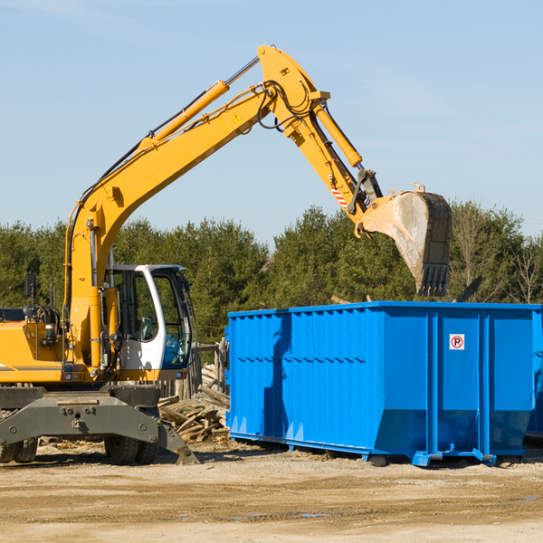 can i request a rental extension for a residential dumpster in Hugo